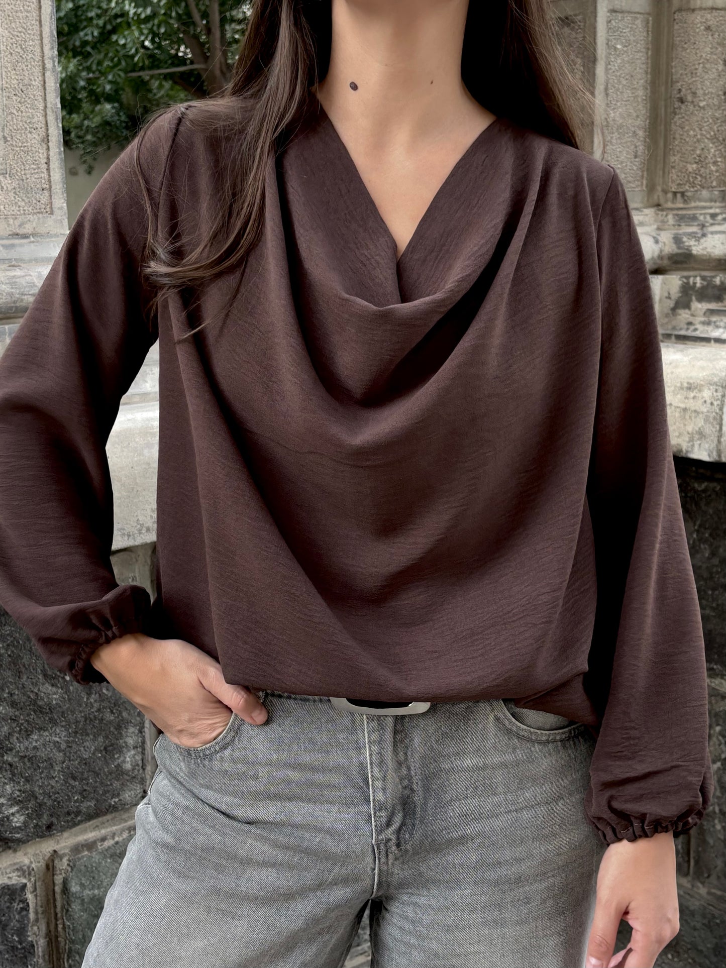 BLUSA BRUNA CAFÉ