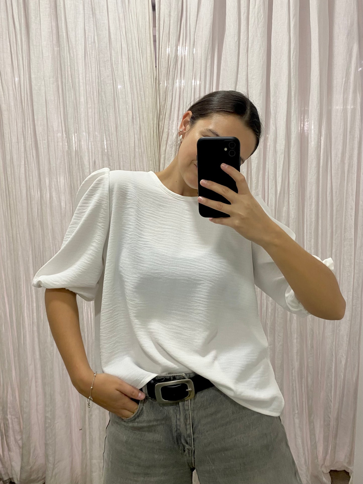 BLUSA FIORELLA BLANCA