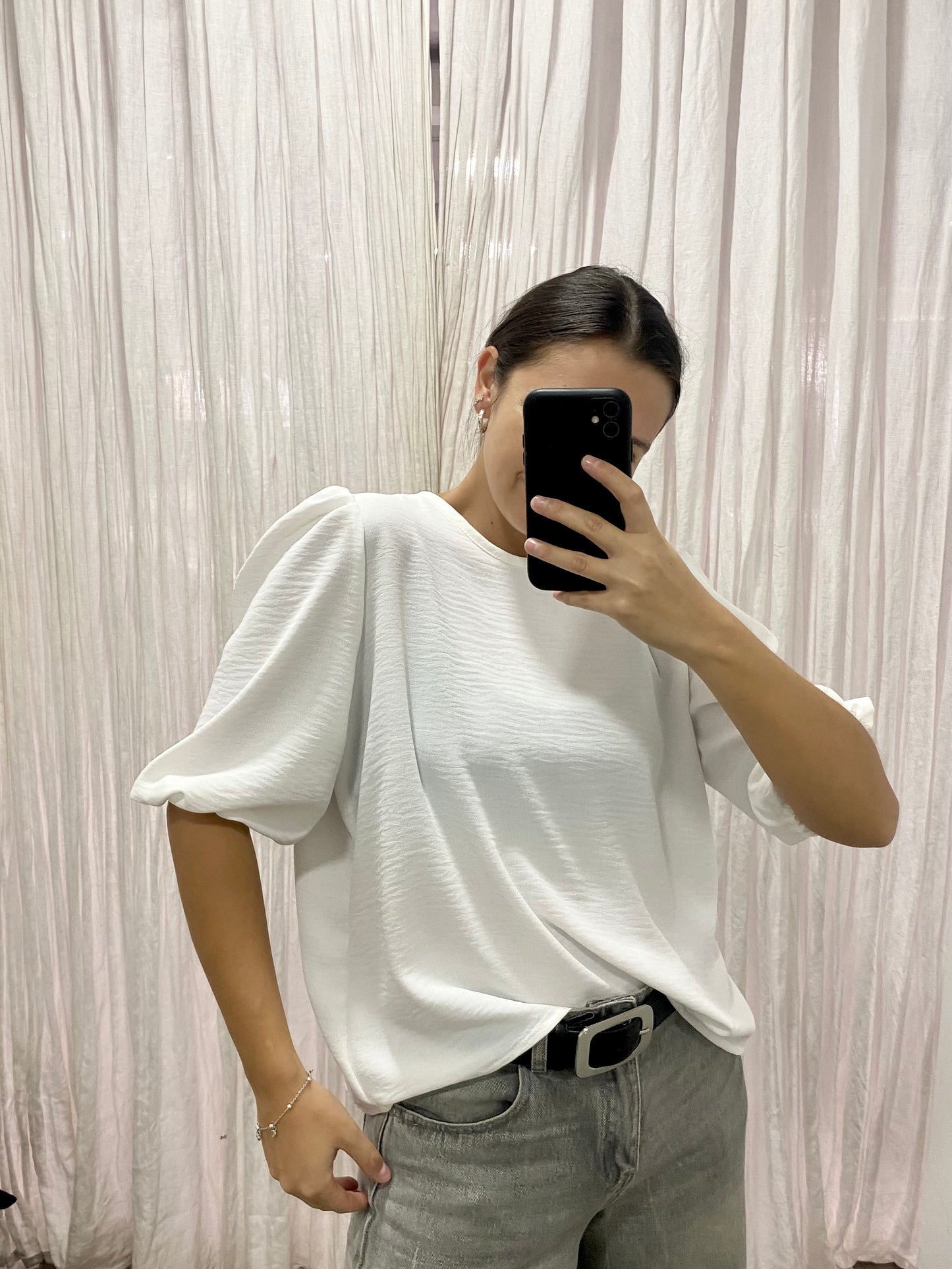 BLUSA FIORELLA BLANCA