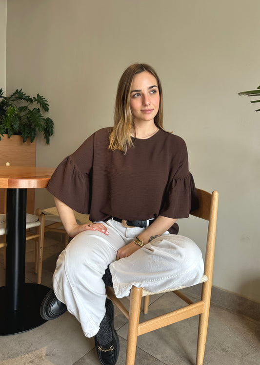 BLUSA MARTI CAFÉ • (ENVÍO EL 28 DE SEPTIEMBRE)