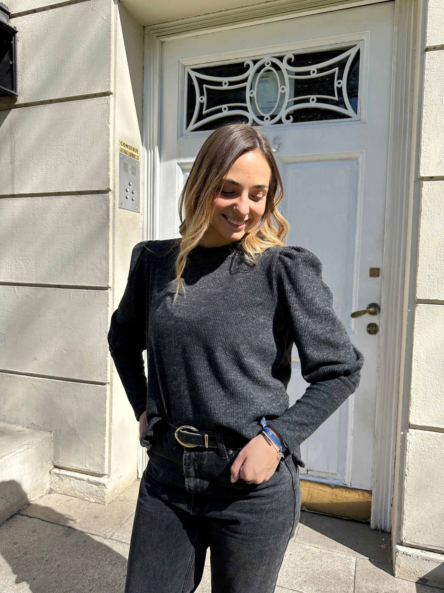 SWEATER POLA GRIS