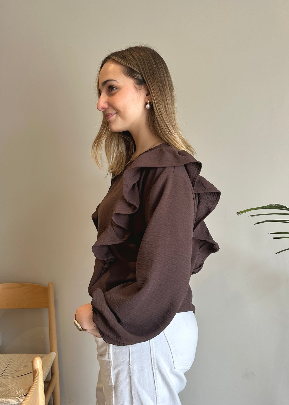 BLUSA OCTAVIA CAFÉ