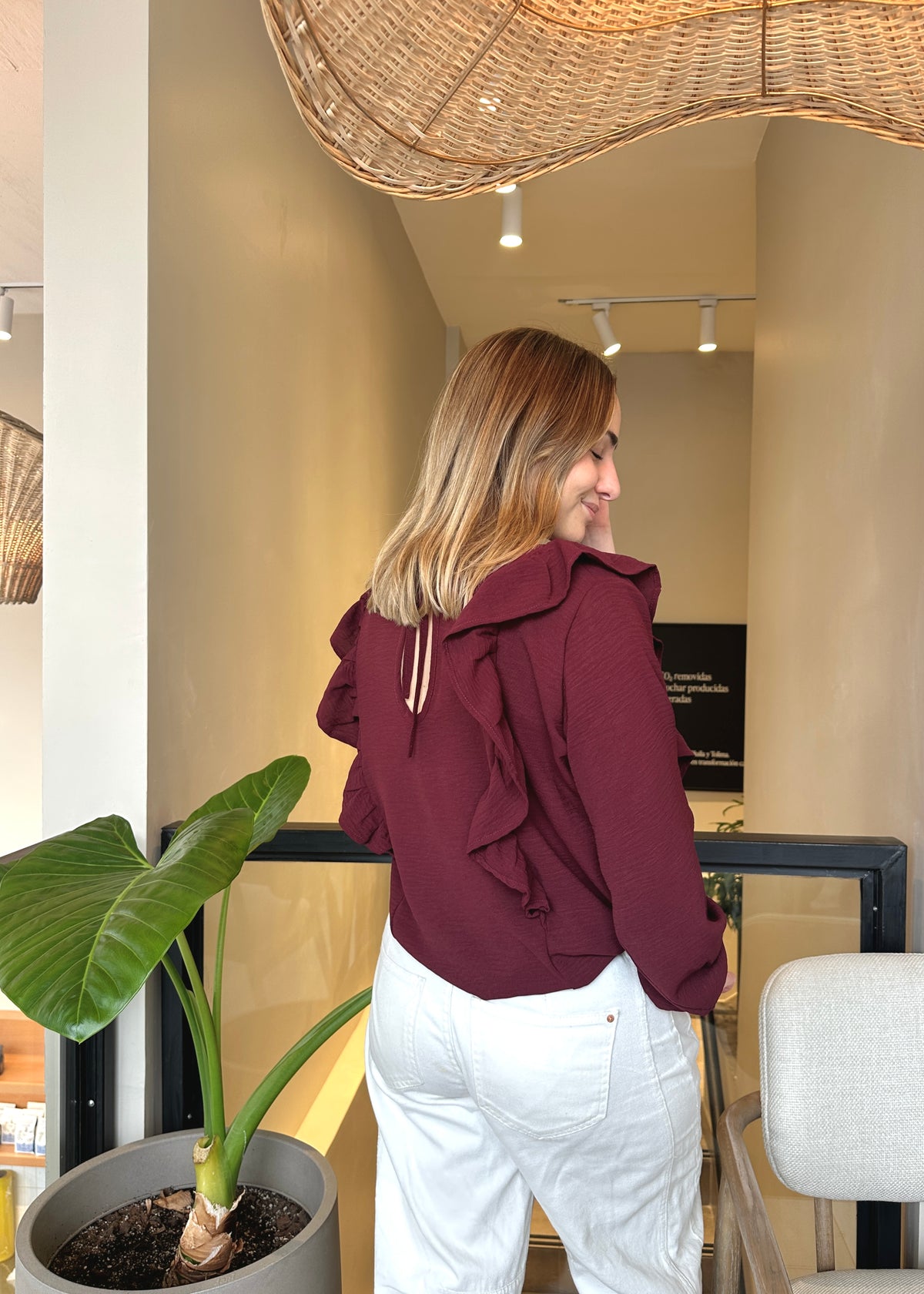 BLUSA OCTAVIA BURDEO