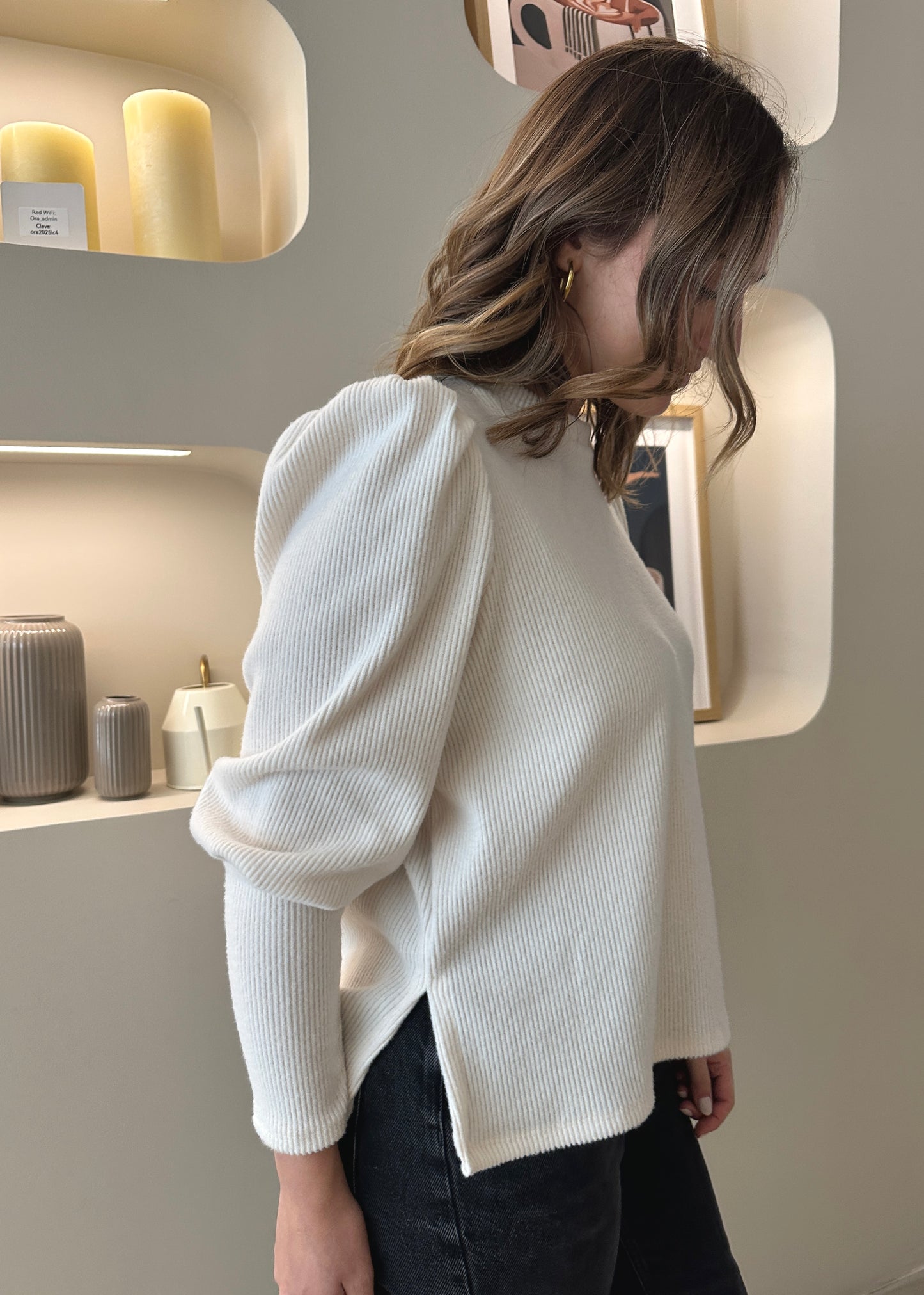 SWEATER POLA BEIGE