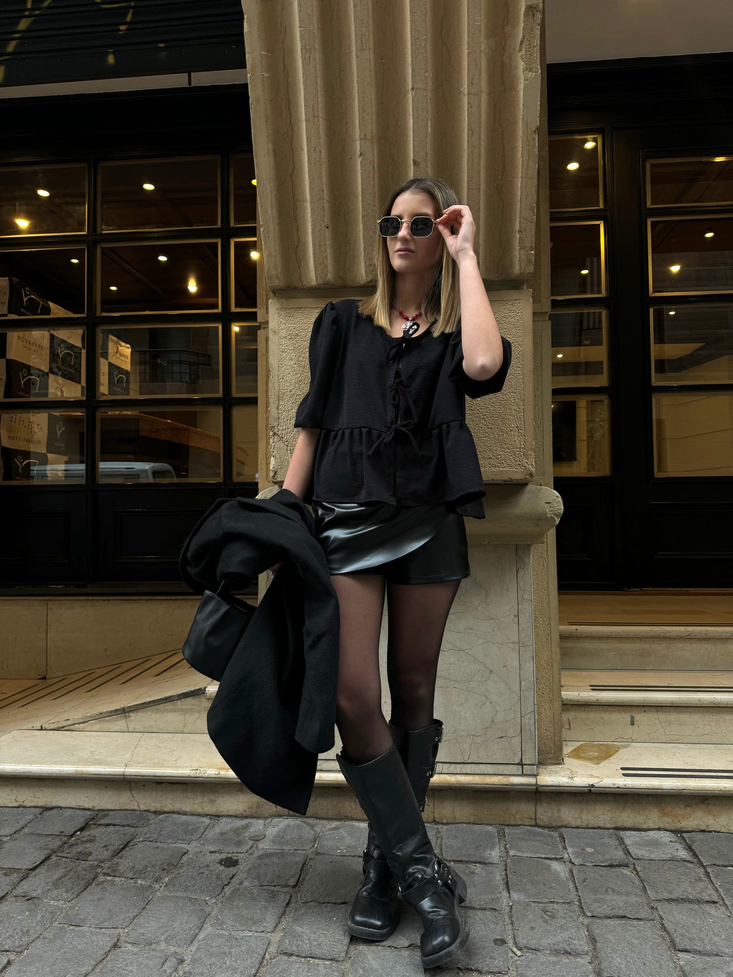 BLUSA NINA NEGRA