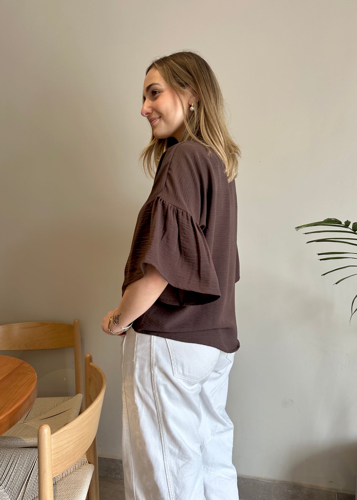 BLUSA MARTI CAFÉ • (ENVÍO EL 28 DE SEPTIEMBRE)