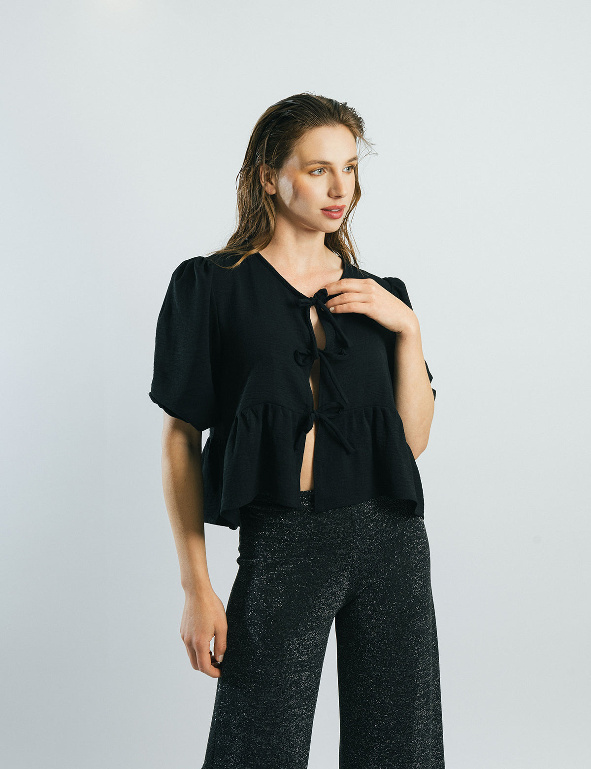 BLUSA NINA NEGRA