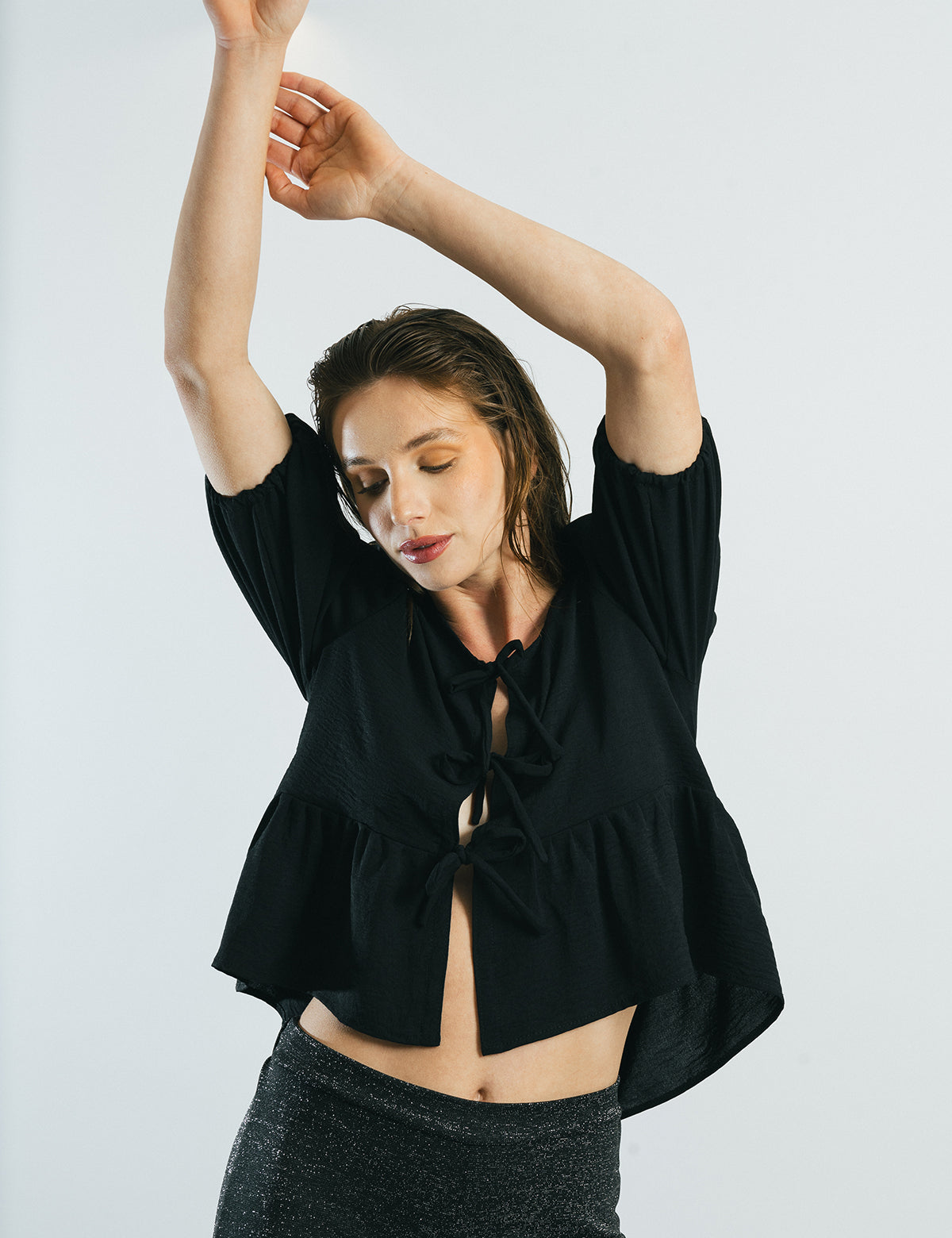 BLUSA NINA NEGRA